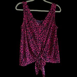 Rachel Roy cheetah sleeveless blouse